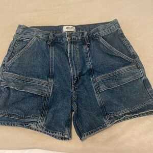 AGOLDE cargo denim shorts